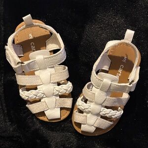 Carter's Braided White Kids Sandals